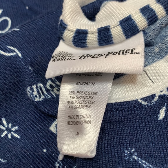 Harry Potter Adult Pajamas Size 3X - Picture 3 of 4